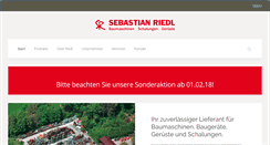 Desktop Screenshot of bauma-riedl.de
